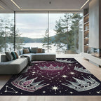 Stellar Royal Crown Constellation Night Rug