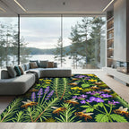 Golden Bee and Wildflower Meadow Rug