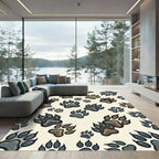 Wild Bear Paw Neutral Earthy Rug