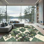 Forest Ivy Argyle Diamond Trellis Rug