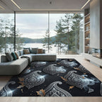 Ornate Grey Paisley Tear Open Rug