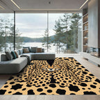 Cheetah Portrait Gold Spotted Tailored Suit Rug