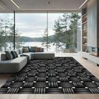 Shades of Gray Woven Texture Rug