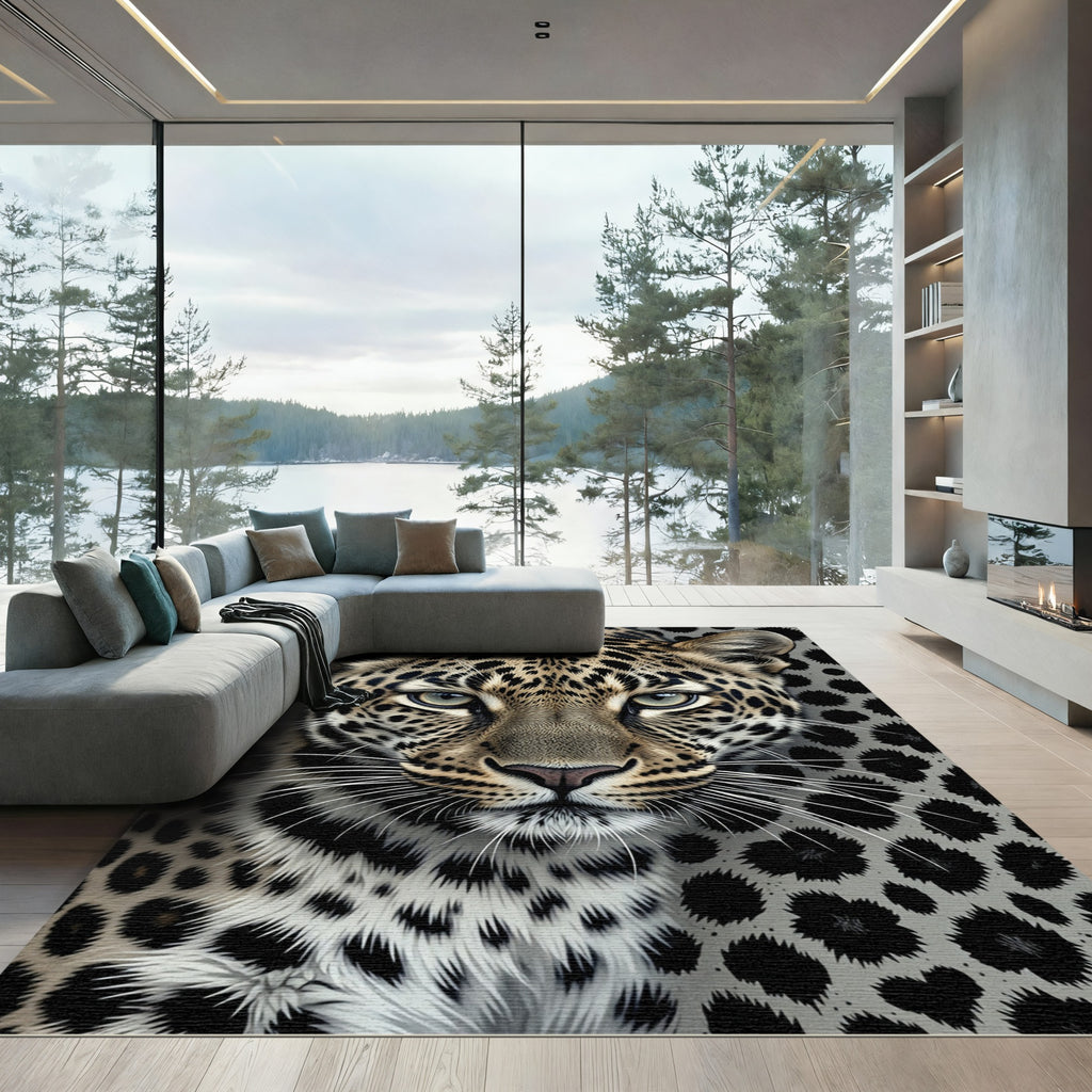 Bold Leopard Spot Wildlife Rug