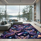 Celestial Angelic Galaxy Cosmic Nebula Rug
