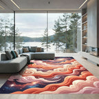 Cosmic Swirl Galaxy CloudScape Rug