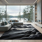 Dramatic Stormy Sky Mountain Vista Rug
