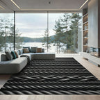 Silver Twisted Rope Collection Rug
