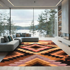 Desert Sunset Southwestern Geometric Rug