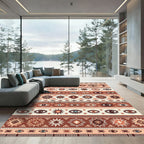 Mystical Earth Tone Eye Tree Sunburst Rug