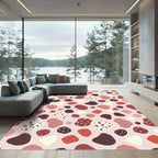 Terracotta Blobs Scattered Pattern Rug