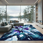 Crystal Shard Cobalt Splatter Rug