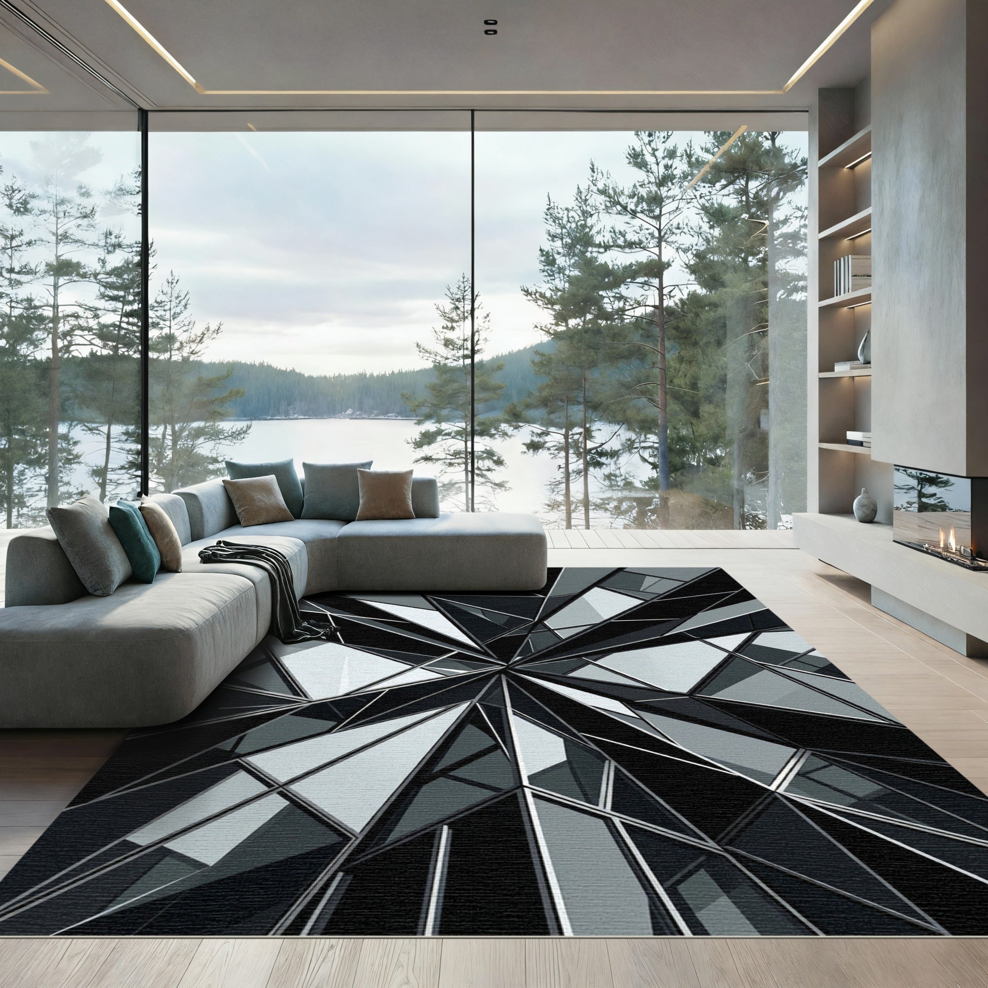 Monochromatic Geometric Facet Explosion Rug