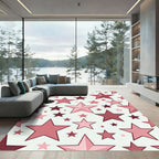 Pretty Pink Star Cluster Rug