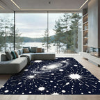 Cosmic Interstellar Galaxy Starry Night Rug