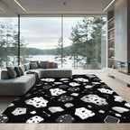 Cosmic Asteroid Constellation Terrazzo Rug