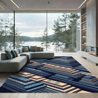 Native Geometric Terraced Steps Rug