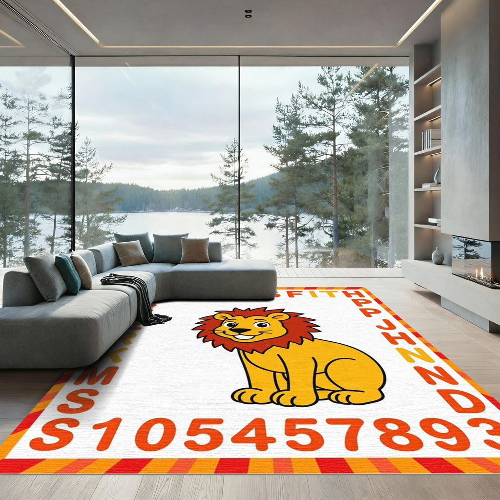 Happy Lion Alphabet Play Rug