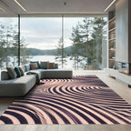 Earthy Swirls Contour Rug