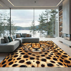Golden Cheetah Spots Close Up Rug