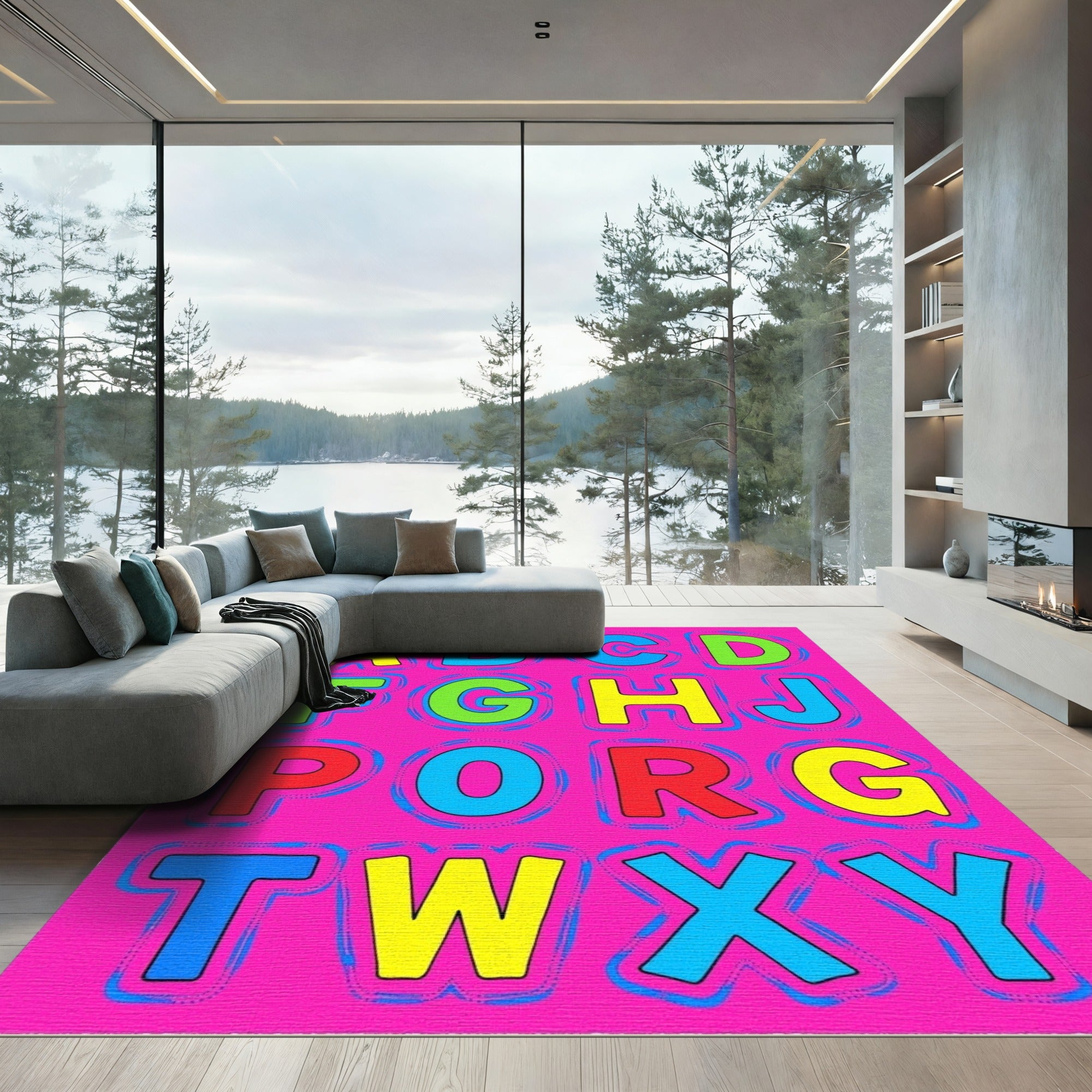 Bright Alphabet Letters Rug