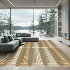 Architectural Column Beige Tone Rug
