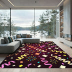 Festive Confetti and Streamers Assortment Rug