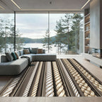 Natural Woven Rope Border Rug