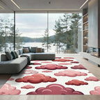 Pink Cloudscape Pattern Seamless Rug