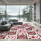 Spotted Lynx Circles Cream Rug