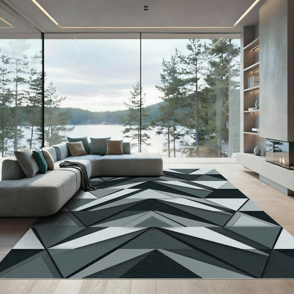 Monochromatic Geometric Layered Triangle Rug
