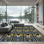 Retro Race Track Number Box Rug