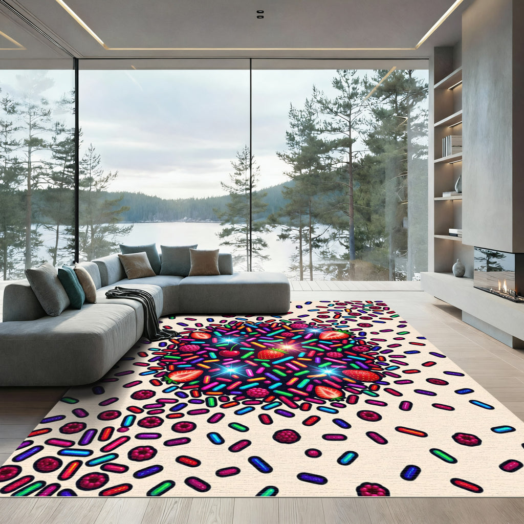Rainbow Sprinkles Fruit Medley Rug