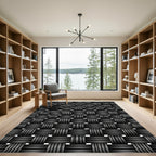 Shades of Gray Woven Texture Rug