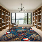 Coastal Crab Net Buoy Crate Rug