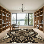 Ornate Gold Acanthus Vine Rug