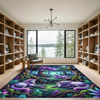 Enchanted Unicorn Forest Twilight Realm Rug