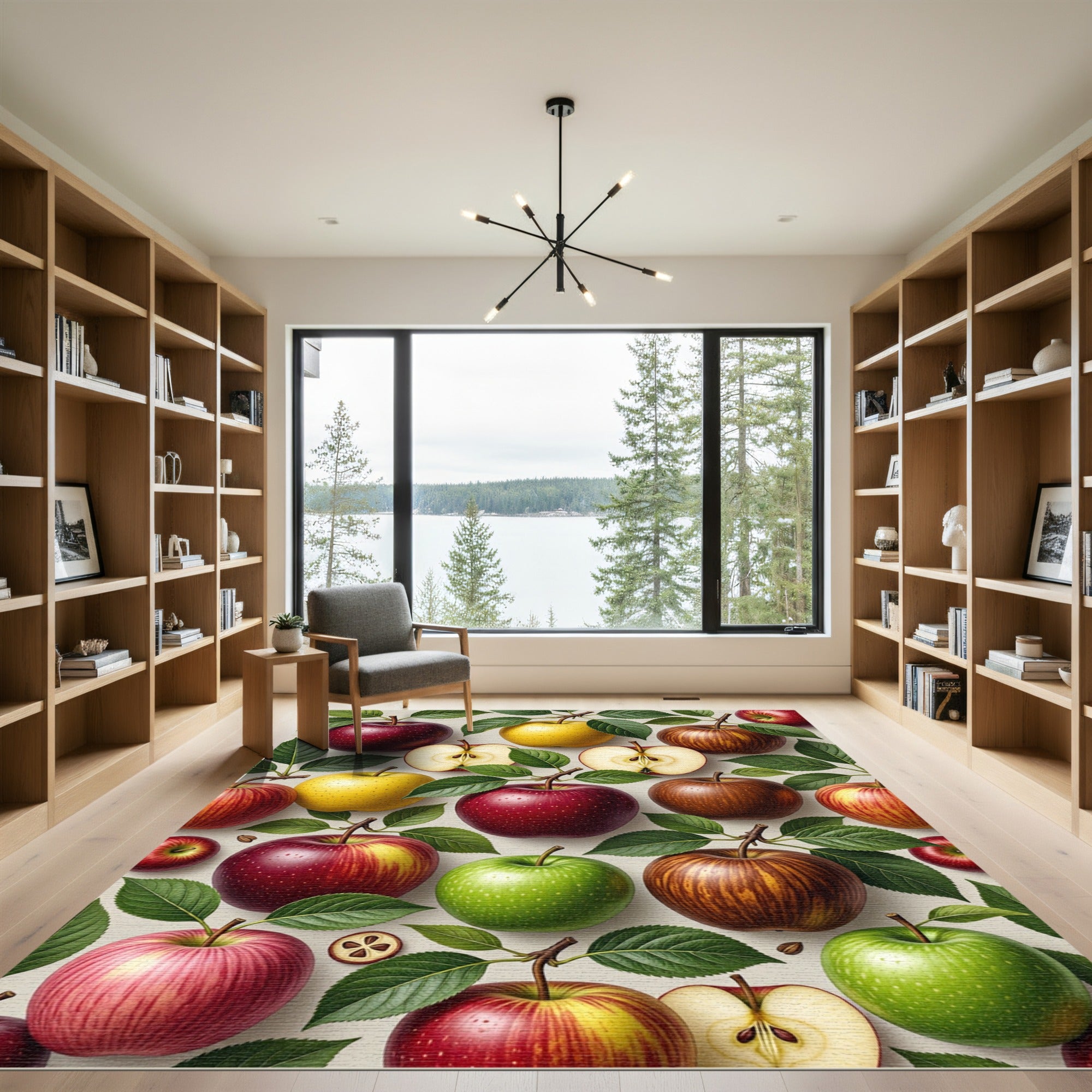 Fresh Orchard Apple Fruit Harvest Rug