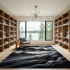 Dramatic Stormy Sky Mountain Vista Rug