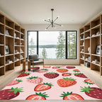 Strawberry Patch Playful Fruit Collection Rug