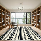Vertical Ink Stripe Rug