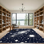 Cosmic Interstellar Galaxy Starry Night Rug