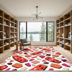 Juicy Watermelon Summer Slice Medley Rug