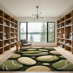 Natural Olive Stone Arrangement Rug
