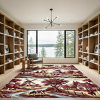 Countryside Life Windmill Farm Scene Rug