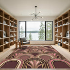 Art Deco Cherry Blossom Arches Rug