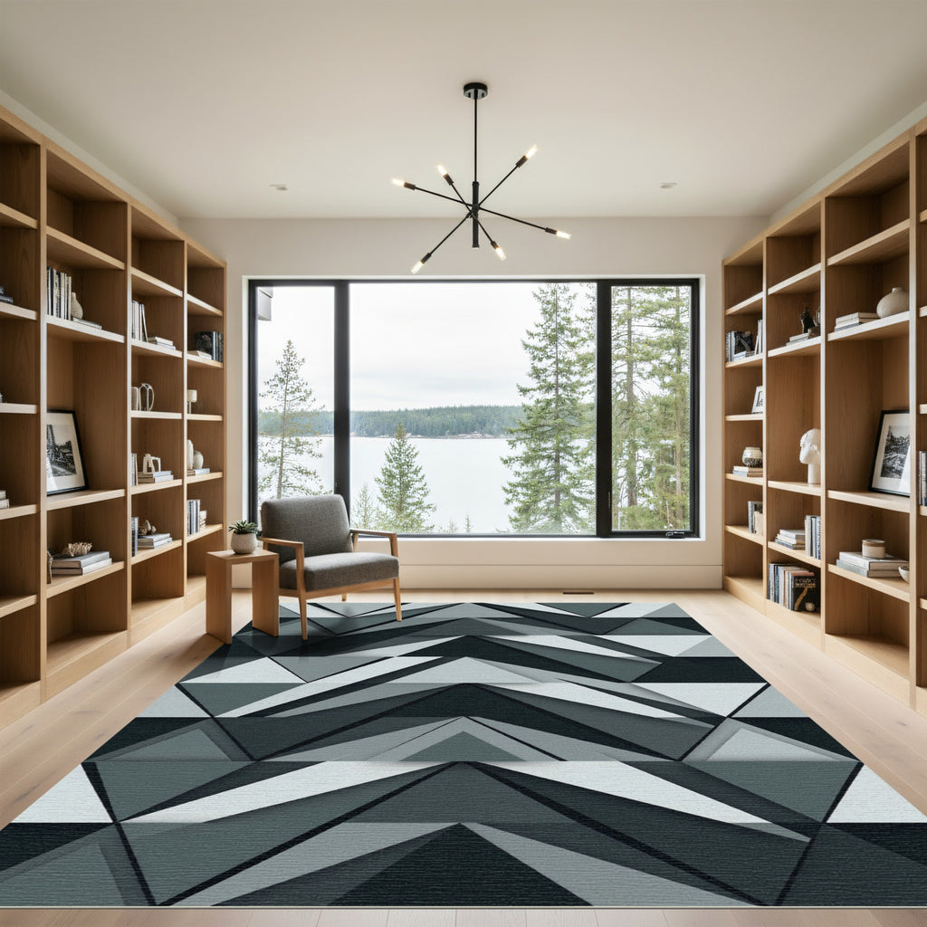 Monochromatic Geometric Layered Triangle Rug
