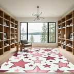 Pretty Pink Star Cluster Rug
