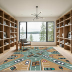 Modern Intersection Street Map Illustration Rug