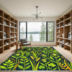 Botanical Clover and Thistle Meadow Rug